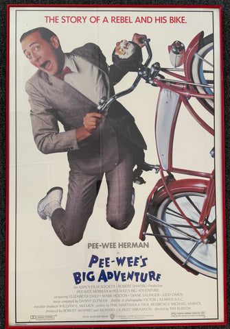 Original Pee-Wee's Big Adventure Movie Poster